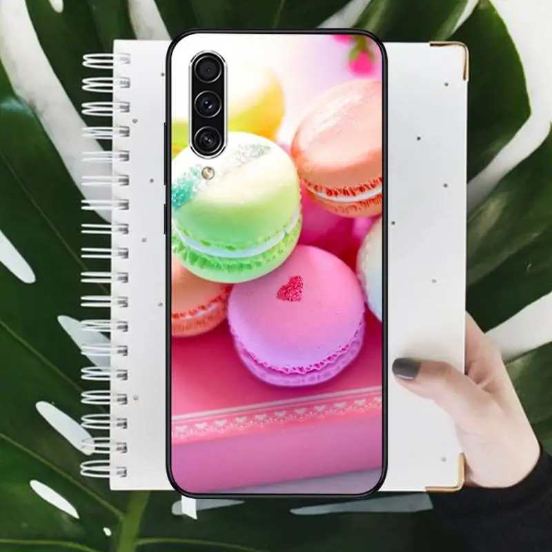 

Macarons Phone Case For Samsung A20 A30 30s A40 A7 2018 J2 J7 prime J4 Plus S5 Note 9 10 Plus