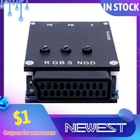 rgbs scart to ypbpr component transcoder converter retro game console rgbs to color difference component