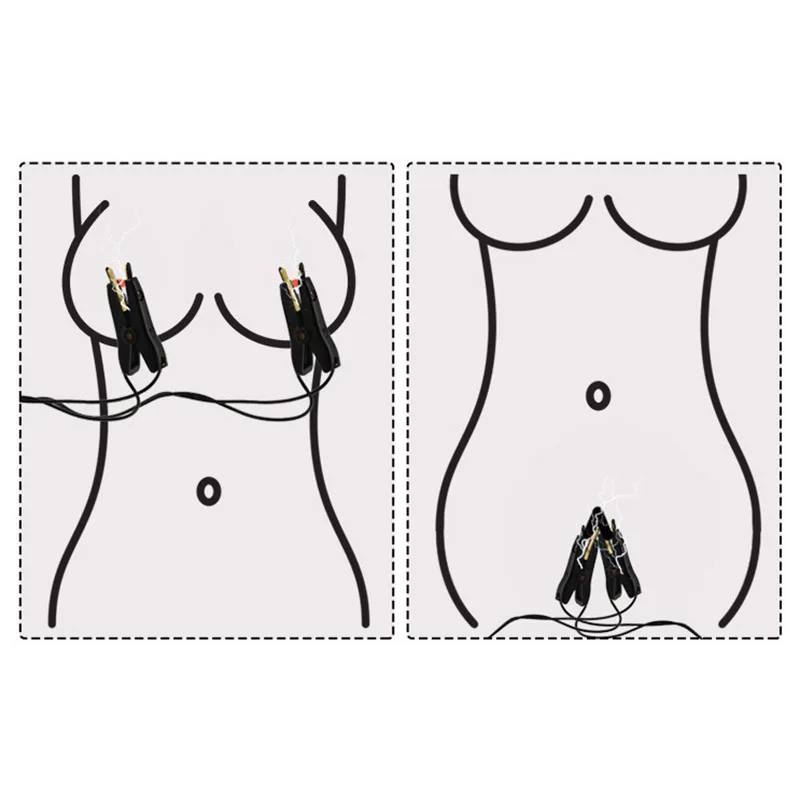 APP Remote Control Electric Nipple Clip Shock Orgasm Breast Stimulate Toys Bondage Adult Game Supplies Sexual Abuse | Красота и