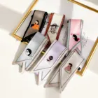 Тонкий женский шарф в Корейском стиле, маленький шейный платок, повязка на голову