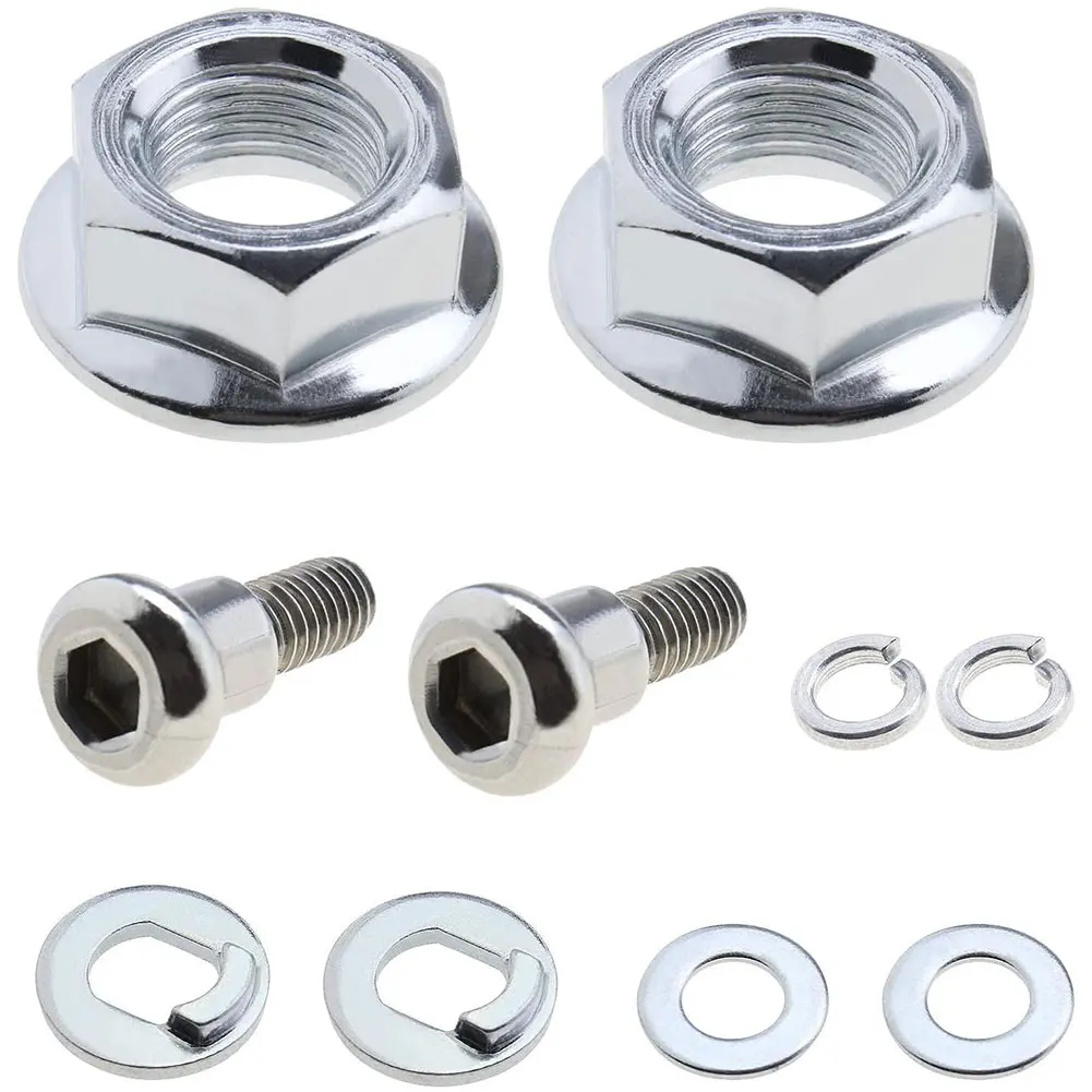 

Steel Scooters Rear Wheel Fixing Bolt Screw Set Assembly Silver With Washer For Xiaomi M365 Electric Scooter Accessories