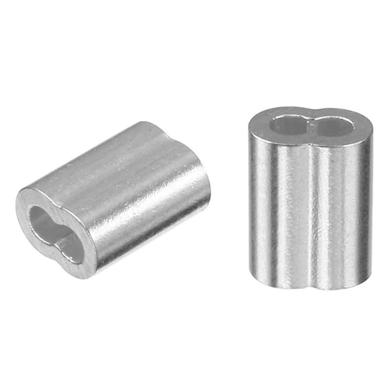 

100 шт. алюминиевые зажимы для проволочной веревки и 100 шт. алюминиевых зажимов для проволочной веревки диаметром