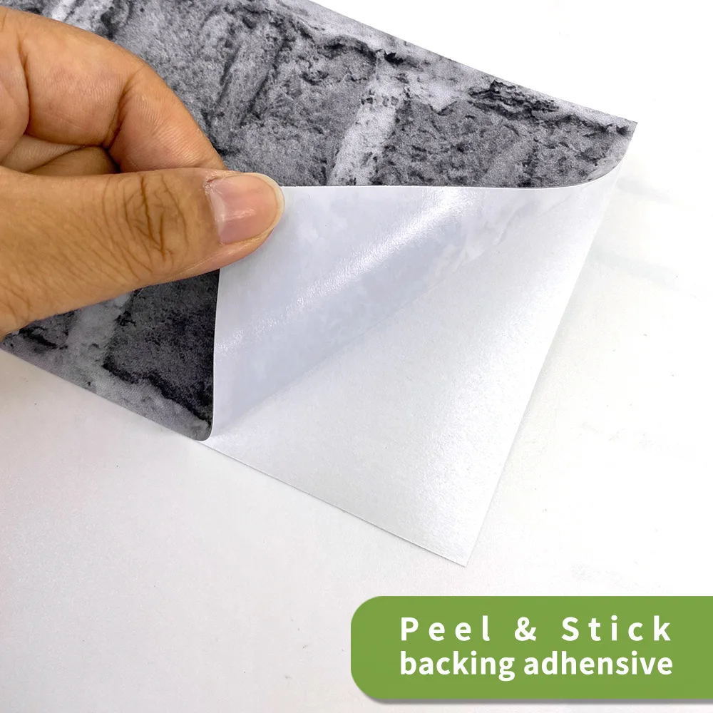 9 штук упак. 20x10 см серый мозаичный кирпич самоклеющиеся ПВХ наклейки для стен s DIY