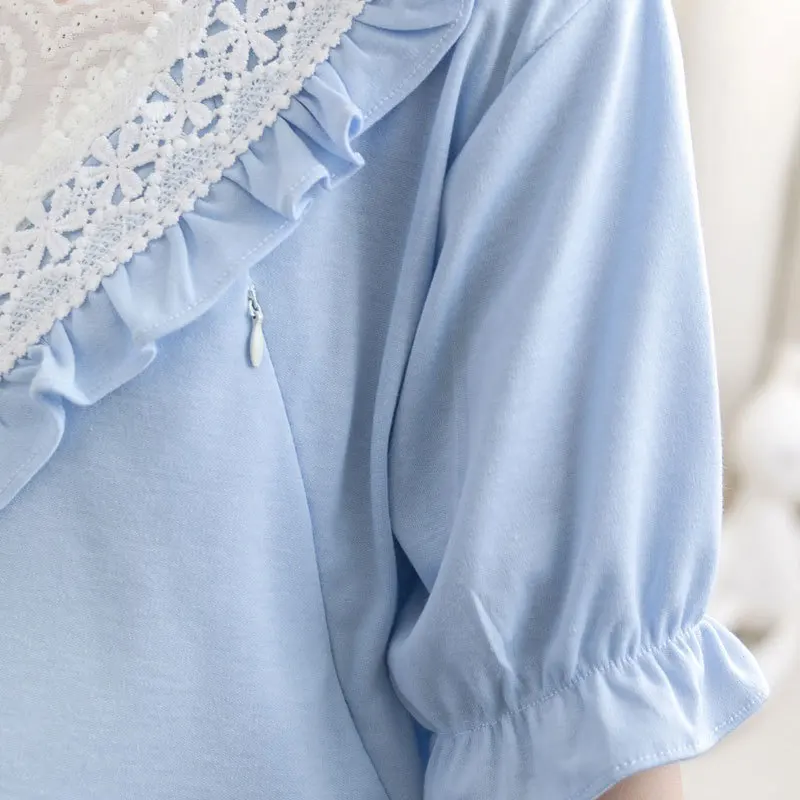 Ночная рубашка для беременных женщин летнее платье Пижама кормящих