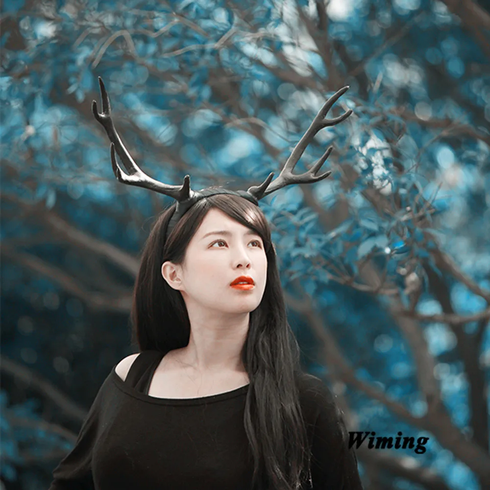 Повязка на голову с оленями для девочек и детей|Рождественские повязки| |