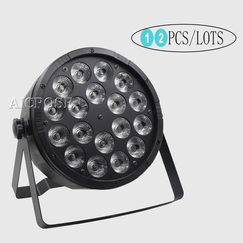 12 шт./lots18x12W RGBW 4 в 1 Светодиодный светильник Par 18*12 Вт DMX512 дискотечный