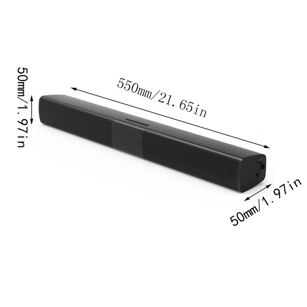 

Sound Bar Speaker Wireless Music Speaker Home Theater Audio With Aux TF Card Microphone Stereo Speaker