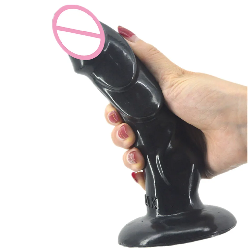 Фаллоимитатор FAAK с присоской собачий пенис изогнутый g-spot стимулирующий