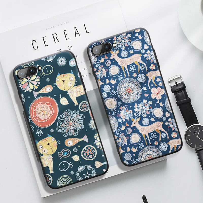 

Мягкий чехол с 3d-рельефом и милыми животными для OPPO A3S A5 AX5 A7 A5S A7N A7x AX7 A8 A9 A9X 2020 матовый роскошный мультяшный противоударный Тонкий чехол
