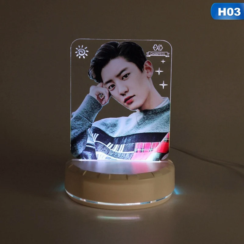 EXO Members Kawaii стоящая фигурка акриловая подставка настольная лампа доска