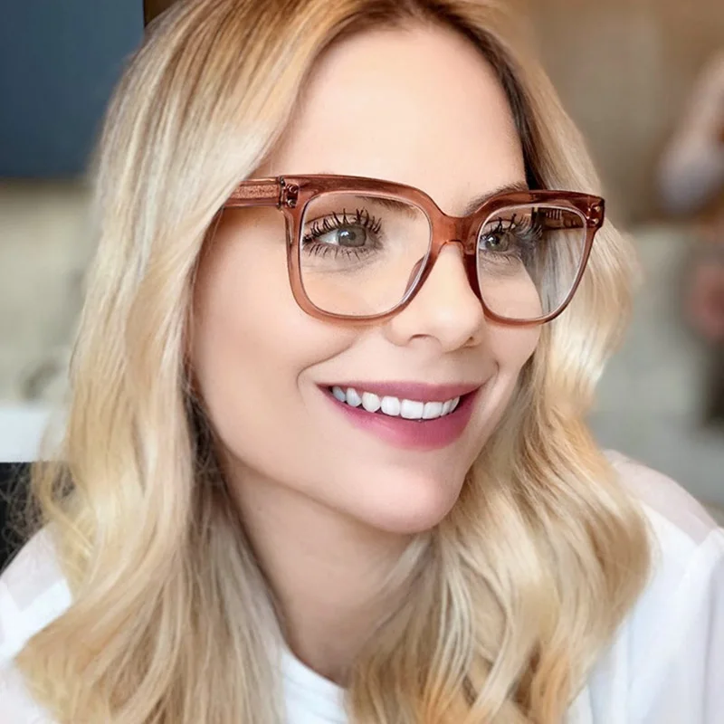 Очки в стиле ретро TR90 женские винтажные зеркальные плоские компьютерные очки с