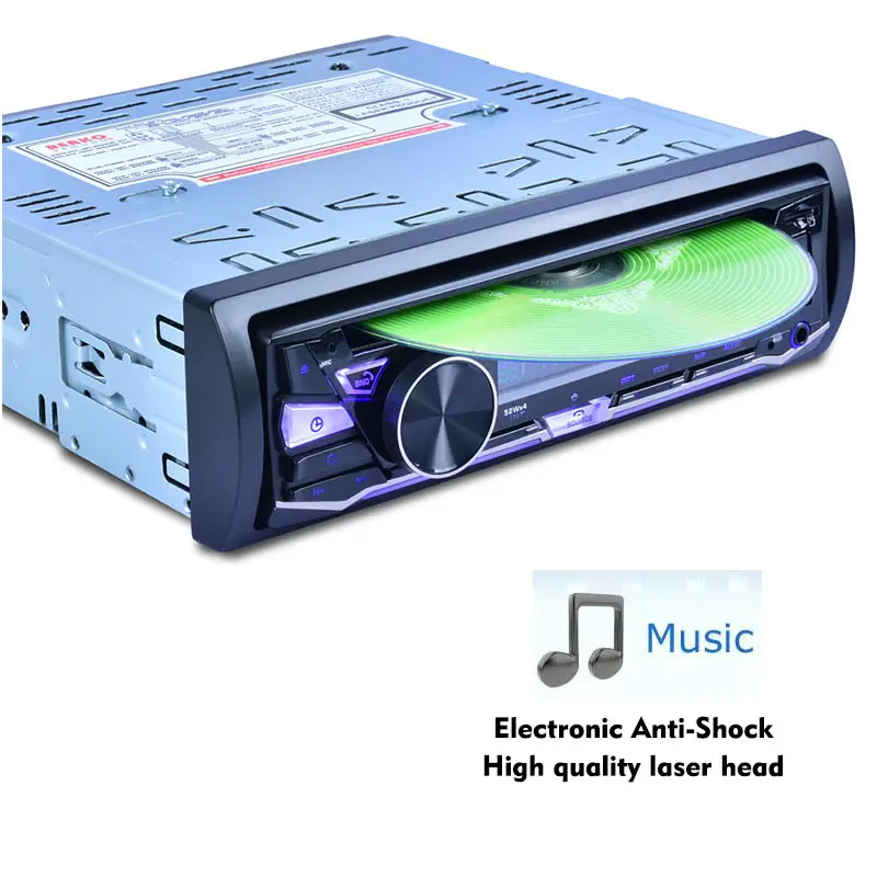 

Large Screen LCD SD / MMC Card USB Bluetooth DVD Player Super Seismic Function Stop Memory FM / AM Radio Multi Group Output