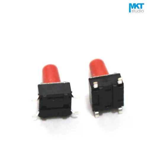 100 шт. 6*6*8/8.5 мм SMD микро кнопочный тактовый электронный переключатель коричневый
