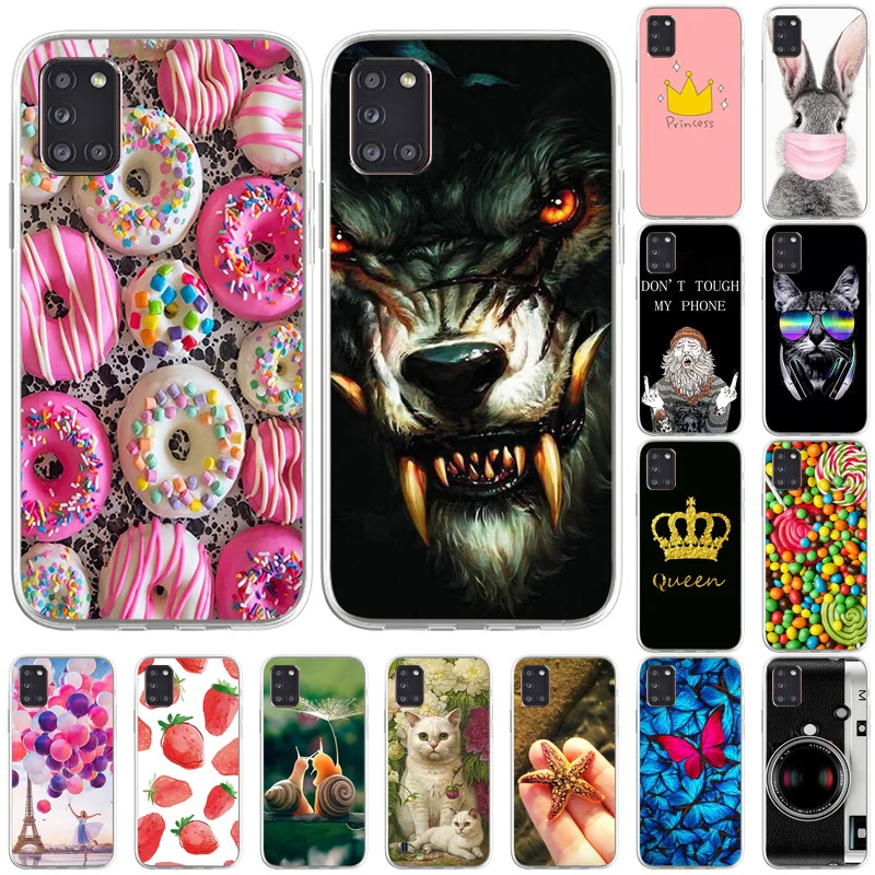 

For Samsung A31 Case Silicone TPU Soft Phone Case Fundas On Samsung Galaxy A31 SM-A315F SM-A315F/DS Cover Capa Cartoon Shell