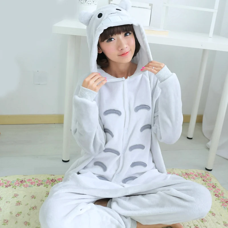 Зима 2020 женские мужские унисекс для взрослых Мультяшные комбинезоны пижамы в