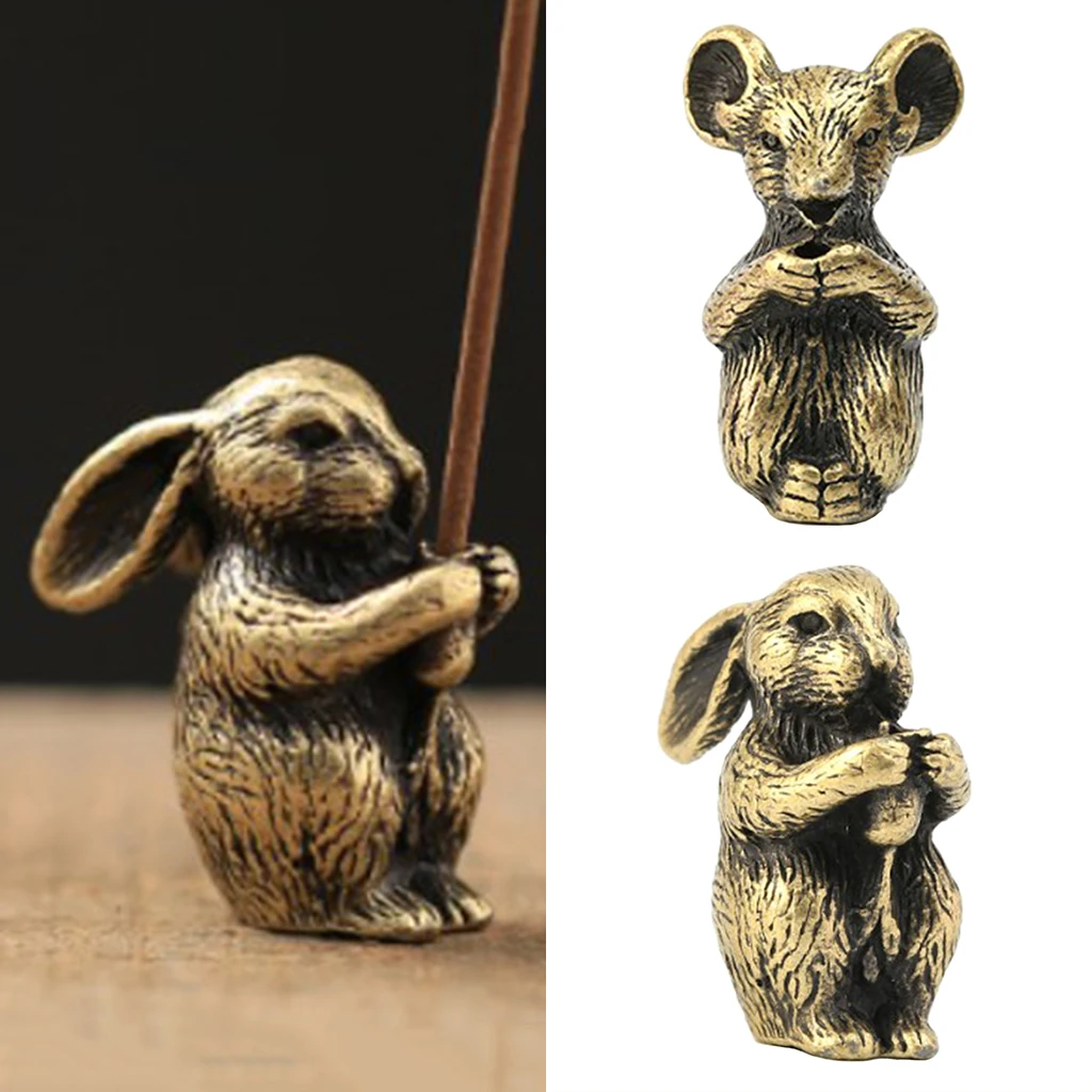 Пакет 2 шт. Чистая латунь подставка для ароматических палочек домашнего массажа