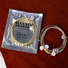 6 шт.компл. универсальные акустические латунные гитарные струны с шестигранным стальным сердечником для музыкальных инструментов, струны для гитар, запчасти для гитары