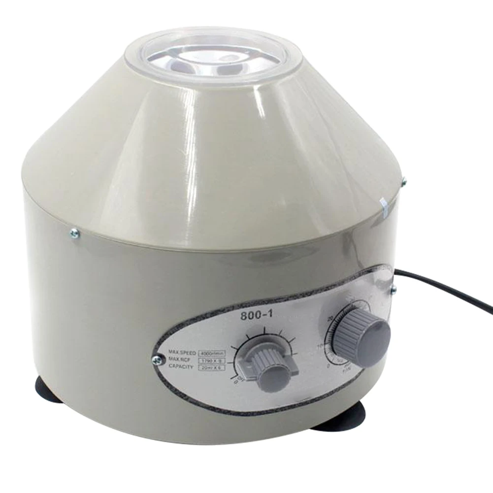 

800-1 Mini 4000RPM 1790xg Lab Centrifuge Desktop Electric Centrifuge With Timer Medical Practice Machine Supplies 6pc 20ml Tube