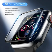 3d full cover glass for apple watch series 7 6 5 4 3 2 1 screen protector for apple watch 38mm 42mm 40mm 44mm series 6 se