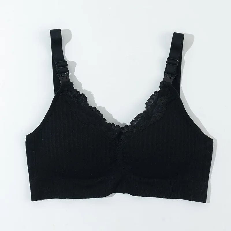 Sujetador de lactancia materna, ropa de maternidad de cobertura completa, alta calidad, embarazo, talla grande-5