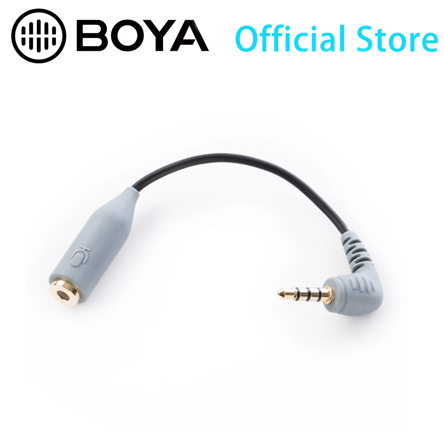 BOYA BY-CIP2 Женский микрофонный кабель адаптера чтобы годиться для iPhone 7 plus 6 6plus 5 5s iPad