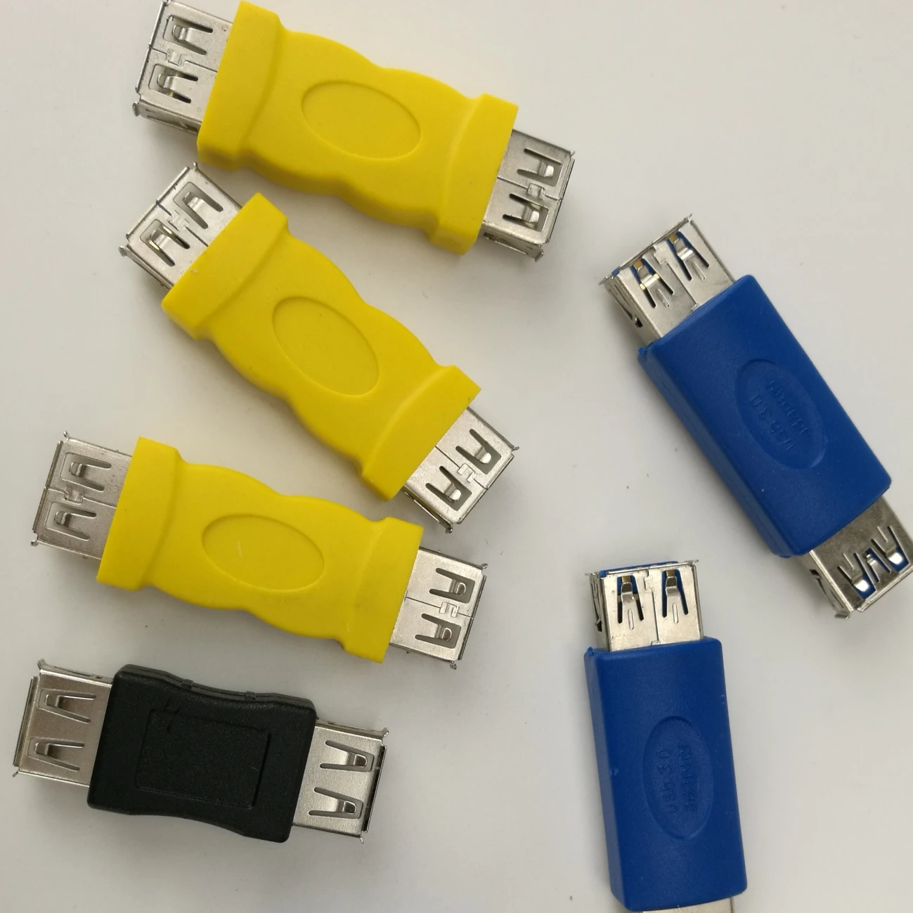 

100 шт./лот USB 3,0 USB 2,0 адаптер-соединитель тип A переходник с женским на женский разъем переходник прочный для ПК ноутбука компьютера