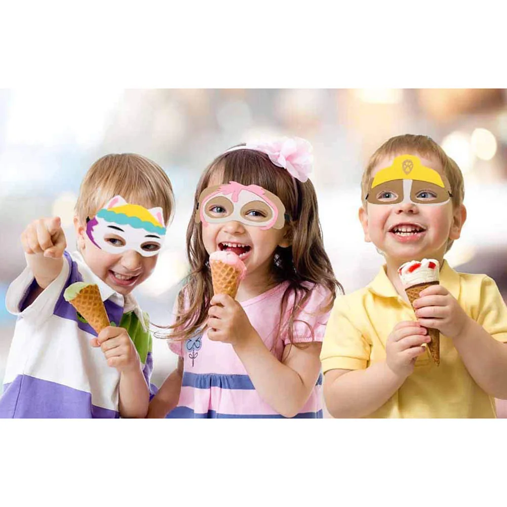 Детские маскарадные маски 10 шт. фетровая детская маска для дня рождения