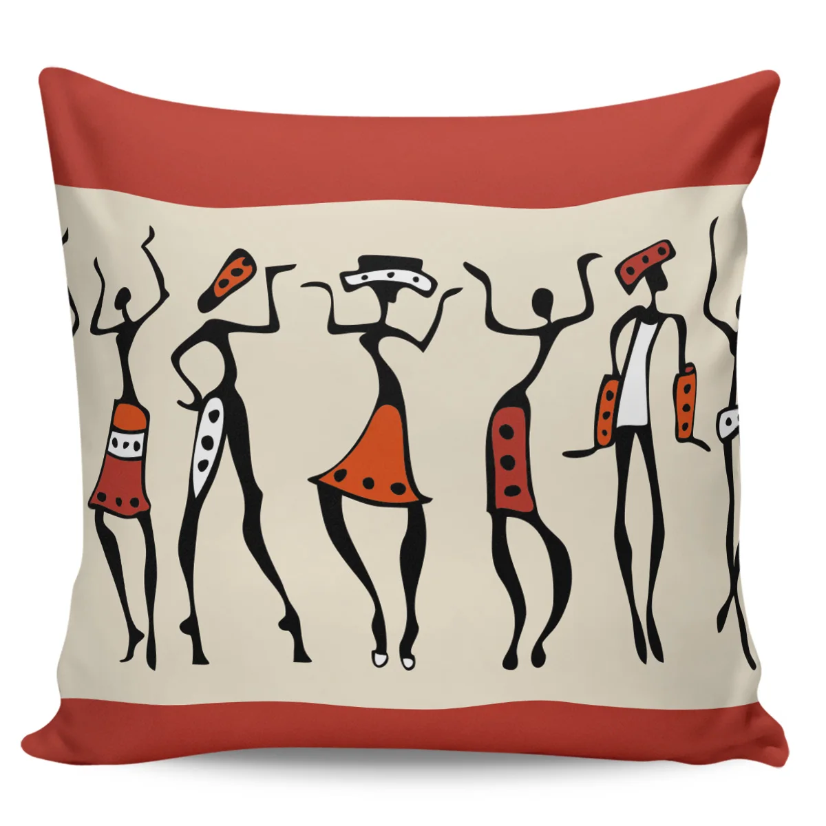 African National Figures Printed Throw Pillow Case Plush fabric Pillowcase Home Decorative Hot | Дом и сад