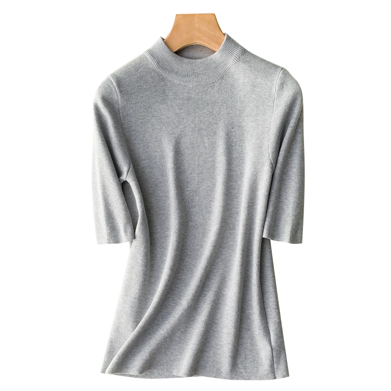 Женский кашемировый свитер Addonee трикотажный пуловер с высоким воротником и