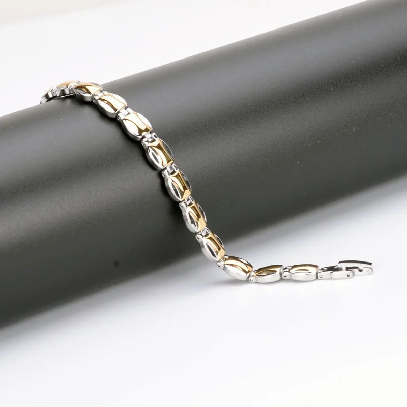 Мужские браслеты для здоровья браслет из нержавеющей стали золотого и