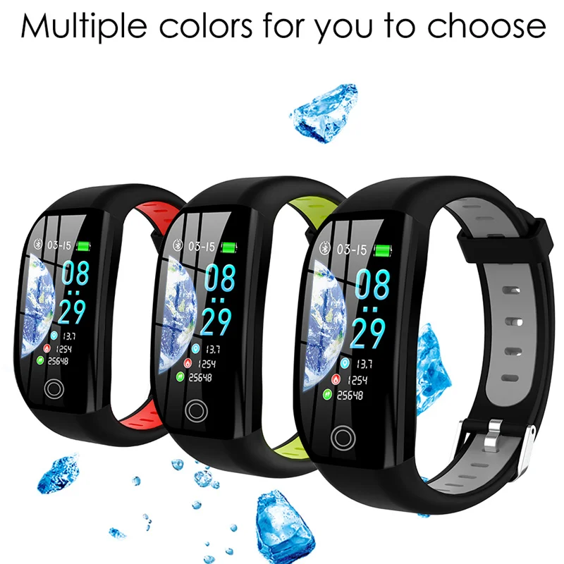 

New F21 smart band bright screen GPS fitness tracker pedometer female physiology function smart watch wristband