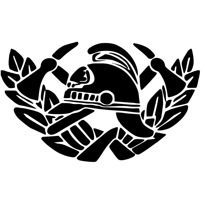 

A-1119 Creativity Fire Axe Helmet Modeling Car Sticker PVC Fashion Auto Window Bumper Waterproof Cover Scratches Decals Decor