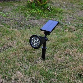 7 LED Solar Power Garden Lamp Colorful Spotlight Adjustable Outdoor Waterproof Lawn Landscape Street Lights Wall Spot Lamp 4