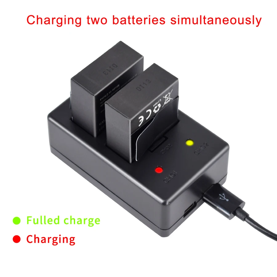 

PALO Original 3.7V 1600 mAh Battery Batteries For GoPro Hero3 Batteria LED Dual Charger AHDBT-301 Action Camera Accessory