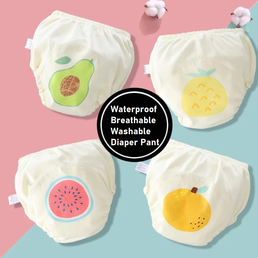 Детские Многоразовые Дышащие Подгузники штаны тренировочные подгузники с