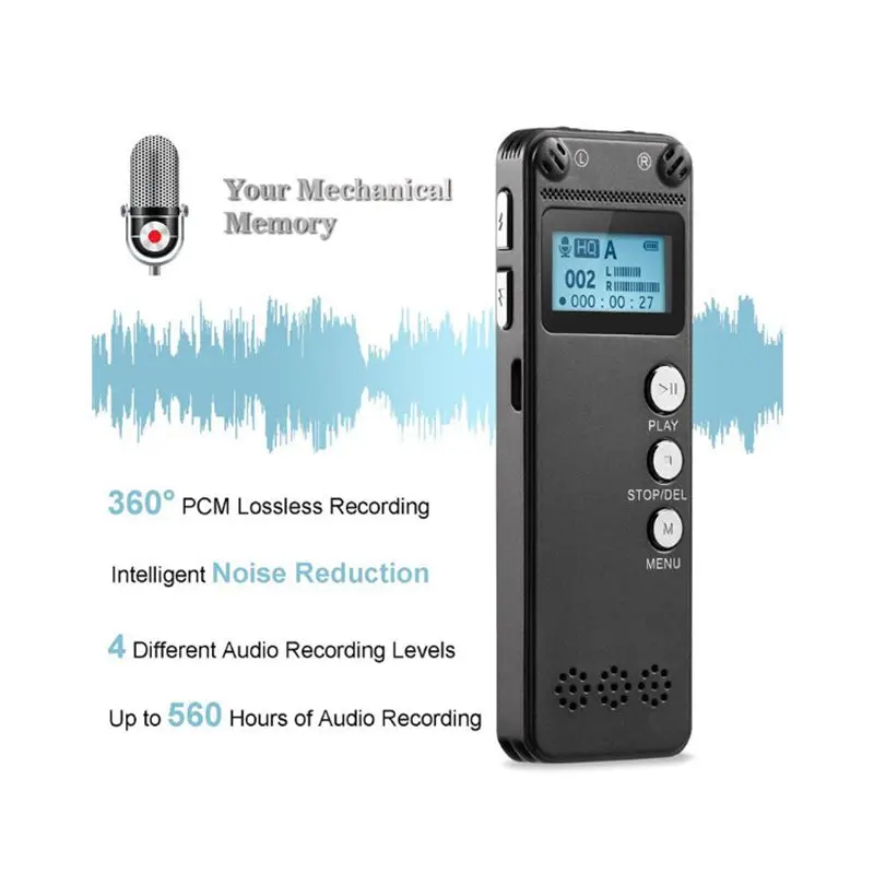 Профессиональный диктофон 8 ГБ USB цифровой аудиодиктофон WMA mp3-плеер | Электроника