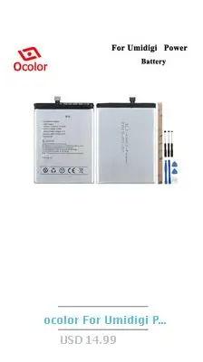 Кожаный чехол ocolor для UMI Umidigi power, кредитный держатель для карт, кошелек, сумка+ силиконовый чехол для UMI Umidigi power Filp, чехол из искусственной кожи