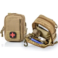 tactical molle mobile phone pouch military waist bag edc tool pouch first aid kit shoulder bag hunting laser flashlight pouch