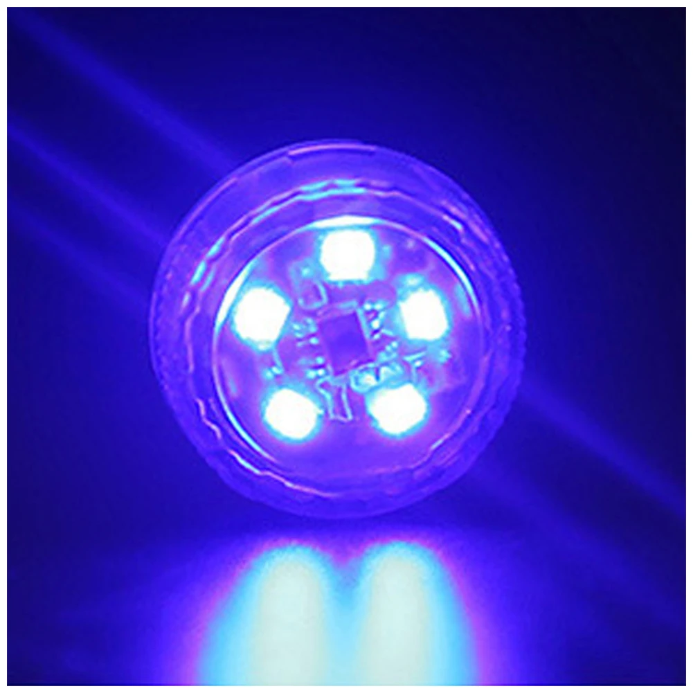 Blue 5LED 4 шт. беспроводной светодиодный сигнал открывания двери автомобиля Предупреждение льная проблесковая лампа мигает анти-задней столкновения предохранительные лампы NJ88 - Испускаемый цвет: Blue 5LED