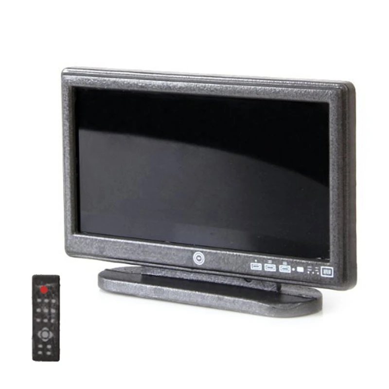 

1/12 Scale Mini LCD TV Remote Control Model Doll Life Scene Dollhouse Miniature