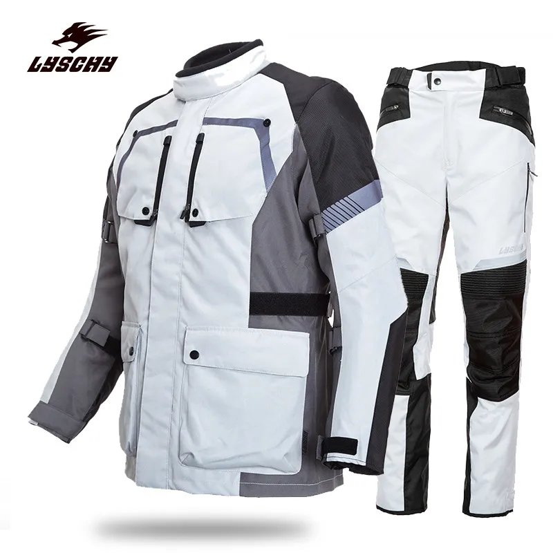 LYSCHY морозостойкая мотоциклетная куртка штаны гоночный костюм с теплом меху