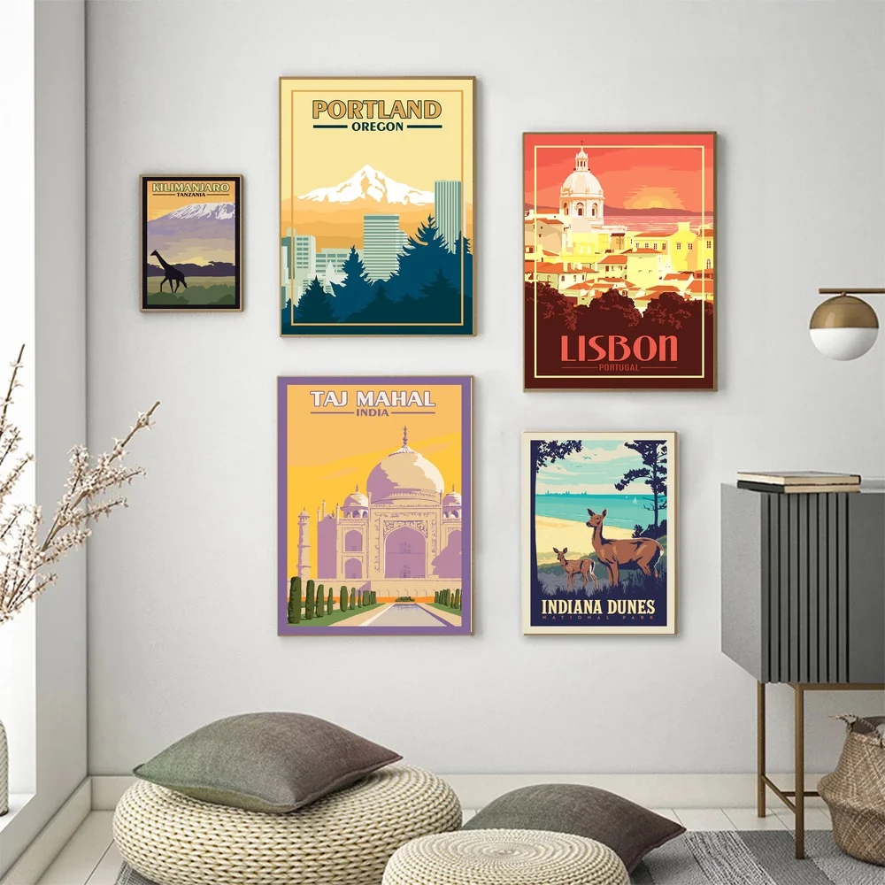 Килиманджаро Танзания Портланд или Лиссабон Португалия тадж-махал Индия