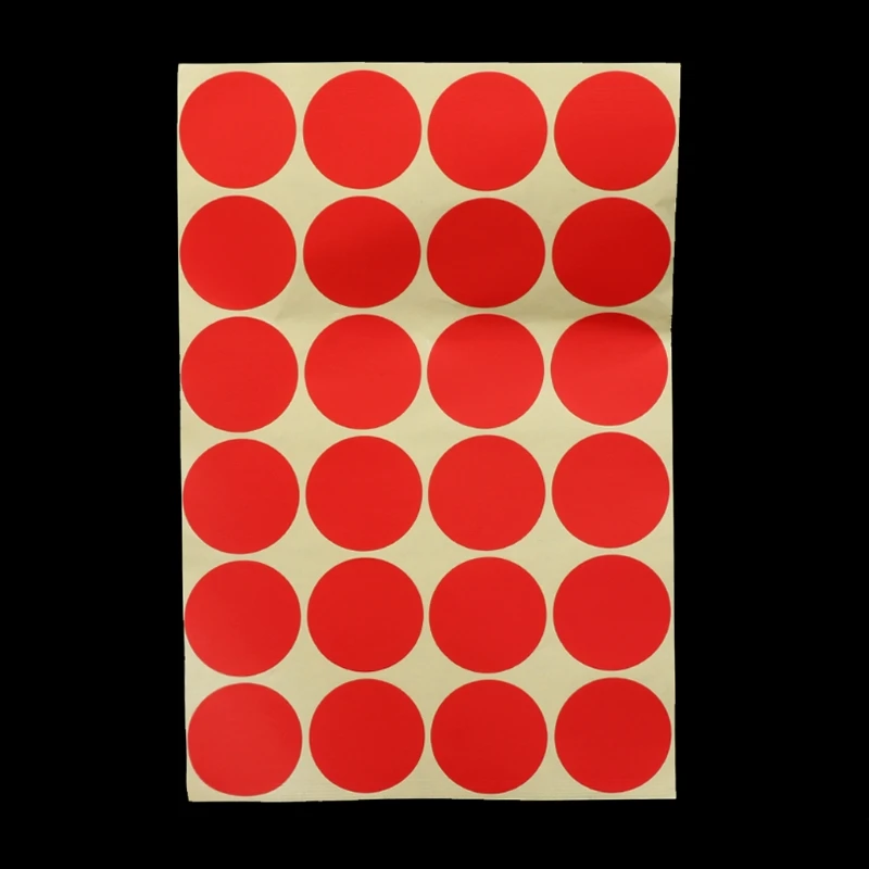 

Permanent Adhesive Coding Stickers Round Circle Dots Bright Colors Label Set New