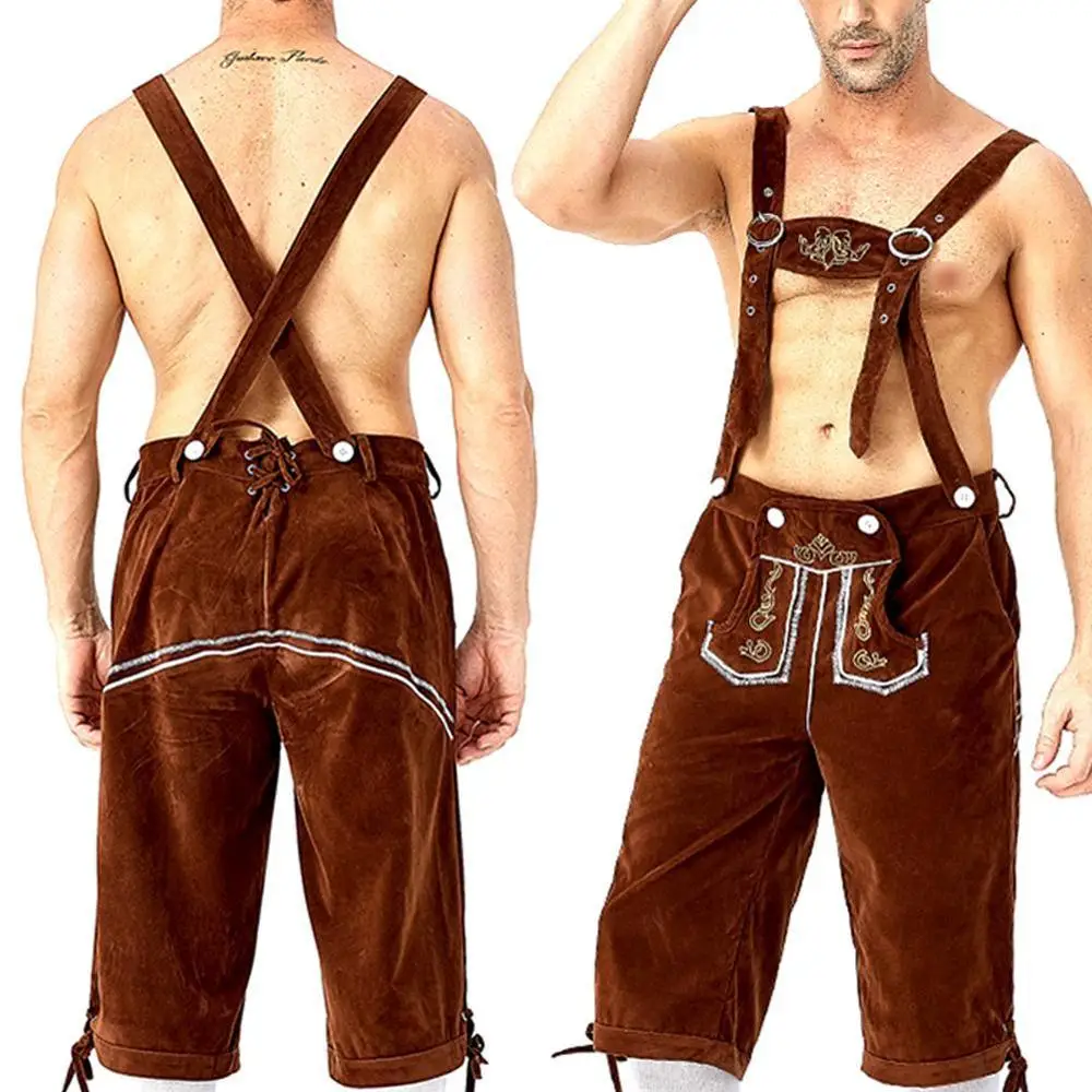 Для Мужчин's баварские ледерхозен пива костюм для Октоберфеста карнавальный