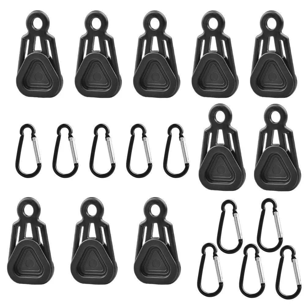 

5/8/10 PCS Tent Canopy Clip Outdoor Wind Rope Clamps Awning Reusable Tarpaulin Buckle Mountaineering Camping Accessories Hook