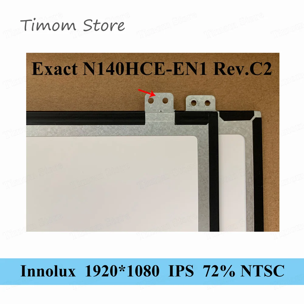 N140HCE-EN1 Rev.C2 C4 C5 Exact Original Innolux for 140 Lenovo Laptop LCD LED FHD 1920*1080 IPS 30pin Slim Matte Display 72%NTSC