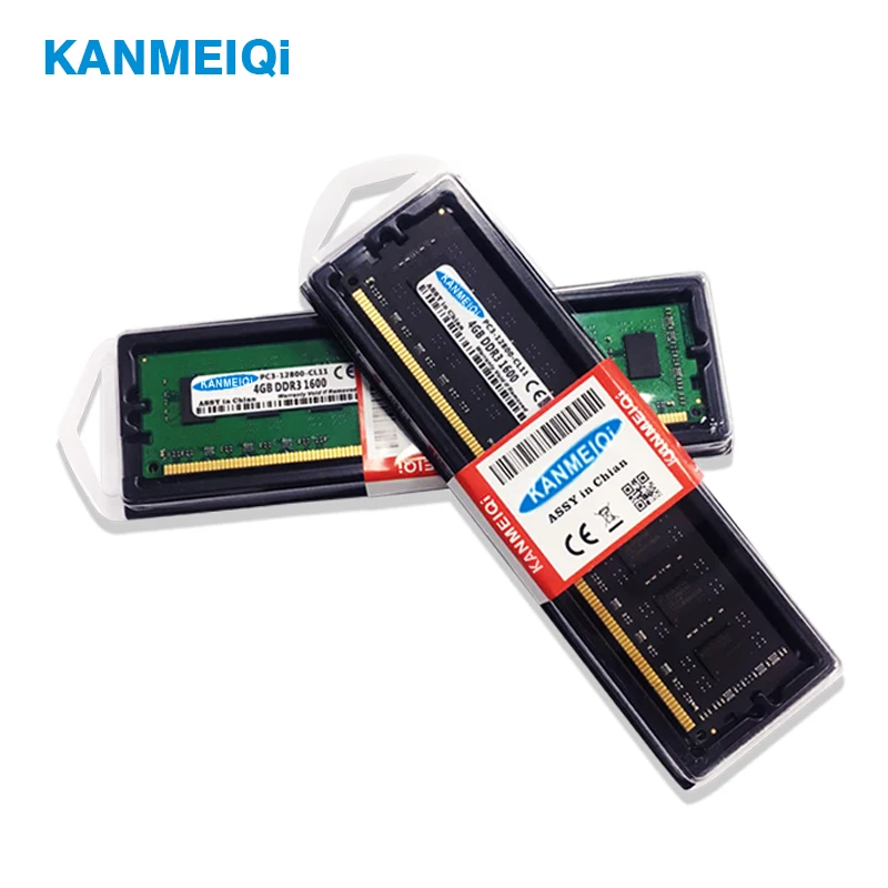 KANMEIQi DDR3 2GB 4GB 8GB 1333mhz 1600MHz PC3 Memory RAM Module Computer Desktop 240pin 1.5V dimm Memoria New