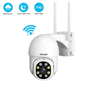 qzt ptz ip camera wifi outdoor 360° night vision cctv camera video surveillance waterproof sricam home security camera outdoor free global shippi