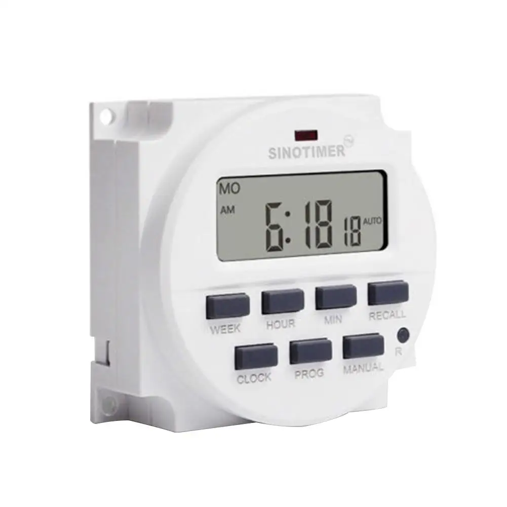 HiMISS 12V/24V/110V/220V AC/DC Digital Intelligent Power Timer Switch Programmable Relay Control | Инструменты
