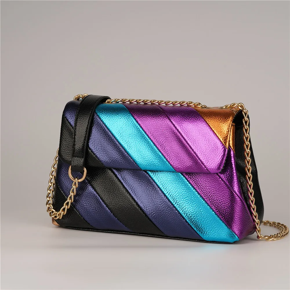 Лидер продаж летняя Яркая блестящая сумка через плечо из искусственной кожи с